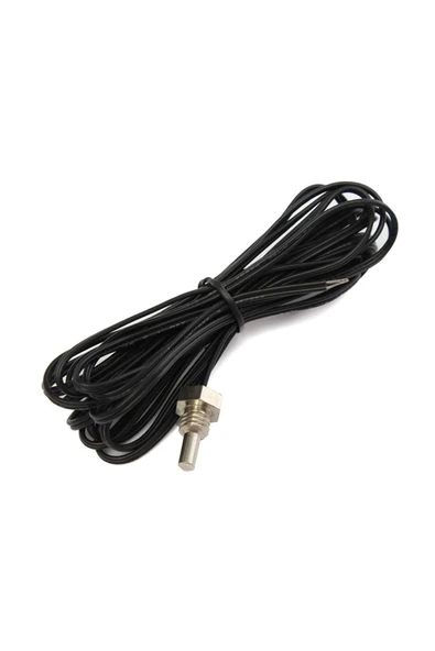 ROBİZ 100cm Kablolu M8 Dişli Montaj Tip Su Geçirmez 10k Ntc Sensör Kolay Montaj Isı Sıcaklık Prob - Resim 3