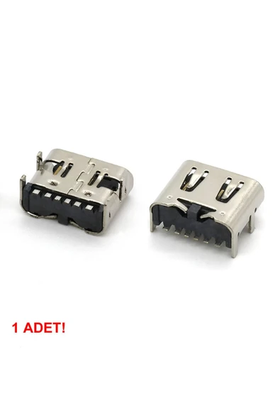 ROBİZ Type-C Usb Soket 6 Pin Smd USB 3.1 Cep Telefonu Elektronik Cihaz Usb Port Konnektör Şarj Soketi Dişi - Resim 7