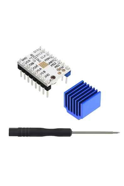 ROBİZ Mks Trinamic Tmc2208 V1.2 Step Motor Sürücü Soğutuculu Makerbase 1/256 Step 1.4a Cnc 3d Yazıcı ürün görseli