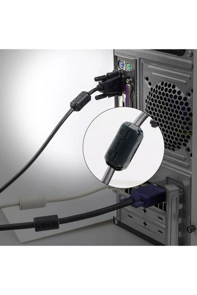 ROBİZ 5mm Ferrit Halka Yüzük Filtre Kablo Gürültü Bastırıcı Azaltıcı - 6