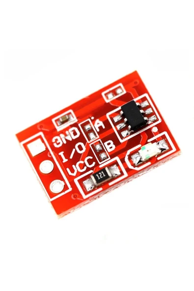 ROBİZ Ttp223b Kırmızı Dokunmatik Sensör Modülü Touch Kapasitif 1 Kanal Buton Dokunma Algılayıcı Sensör - Resim 6
