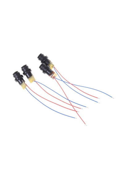 ROBİZ Kablolu Kırmızı Nokta Lazer Modül Plastik Kafa 5mw 650nm 3v 5v 6mm 15 Metre Mesafe Lazer Diyot Modül - Resim 4