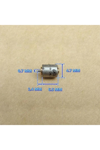 ROBİZ Micro Step Motor 6.5x4.7mm 2 Faz 4 Telli (dikkat Çok Küçüktür !!) - 7