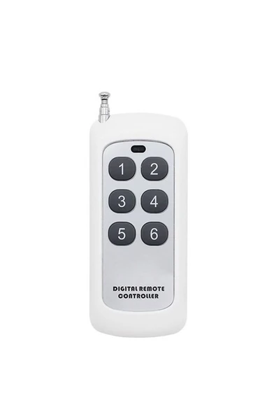 Alkatronik 433Mhz Kablosuz Uzaktan Kumanda 6 Buton Teleskopik Anten Garaj Otomatik Kapı Kepenk Bariyer Alarm