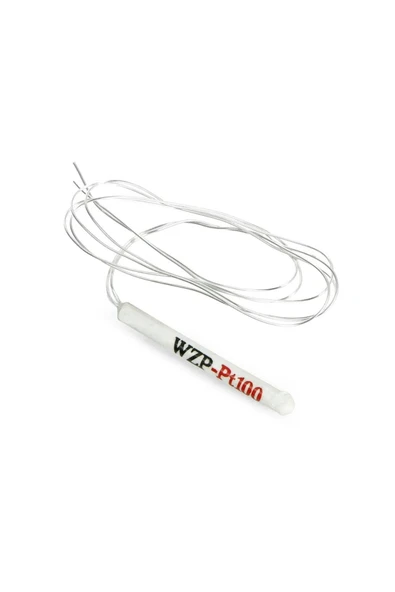ROBİZ Pt100 Platinyum Isı Sıcaklık Sensörü 100cm Su Geçirmez -200c To 450c Metal Koruyucu Dalgıç Prob - Resim 3