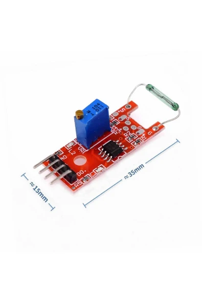 ROBİZ Reed Sensör Modülü Ky-025 Mıknatıs Manyetik Algılayıcı Sensör