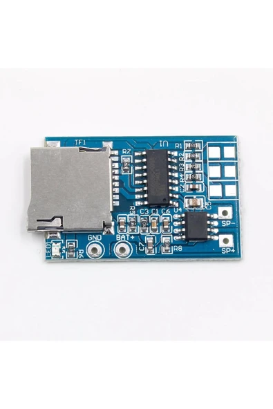 ROBİZ Gpd2846a Mp3 Ses Çalma Modülü Micro Sd Hafıza Kartı 4ohm 2w Amfi 3 Buton Kontrol Ürün - Resim 3