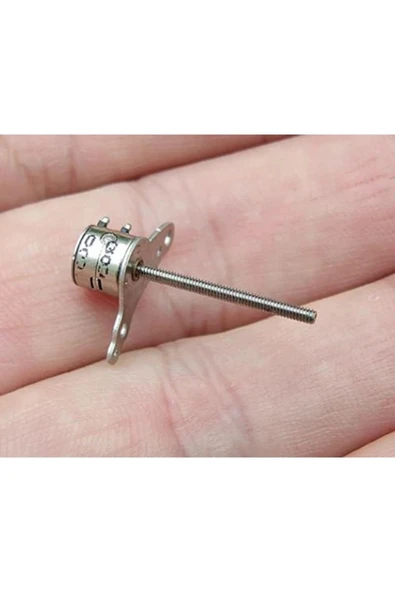 ROBİZ Micro Step Motor Uzun Mil 6x5,5mm 2 Faz Long Shaft (dikkat Çok Küçüktür ) - Resim 5