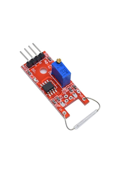 ROBİZ Reed Sensör Modülü Ky-025 Mıknatıs Manyetik Algılayıcı Sensör - Resim 4