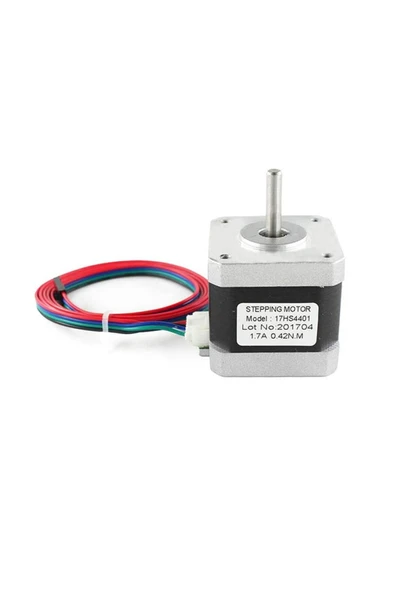 ROBİZ 17hs4401 Nema 17 Step Motor 0.42n.m D Mil 2 Faz 1.5a 1.8 Derece 200 Adım 3d Yazıcı Printer - 3