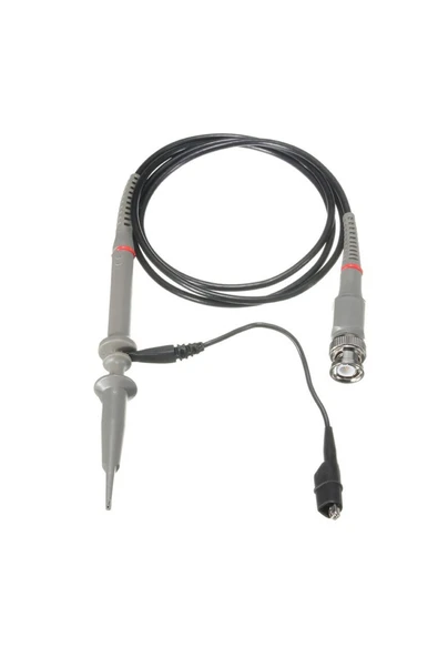 ROBİZ P6100 Osiloskop Probu 100mhz X1 X10 Kazanç Anahtarlı Dc 300 / 600v Catıı Bnc 1 Metre Kablo Skop - Resim 4