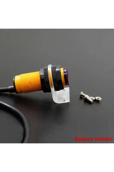 ROBİZ 18mm Çap Sensör Plastik Tutucu Pleksi Montaj Parçası Şeffaf Tutucu Sabitleme Braket Holder LJ18 - Resim 5