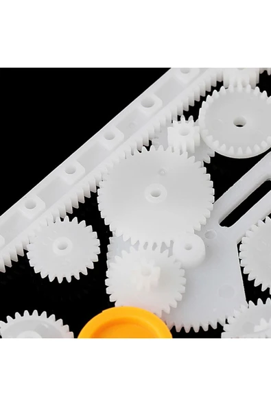 OEM 85 Parça Plastik Dişli Seti (oyuncak - Tekerlek - Mil - Çark) - Resim 7