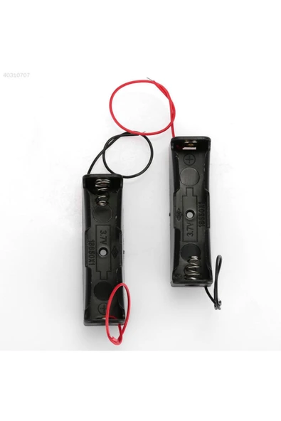 ROBİZ Tekli 1 li 18650 Pil Yuvası Kablolu Tutucu 3.7V Pil Şarj Kutusu - Resim 3