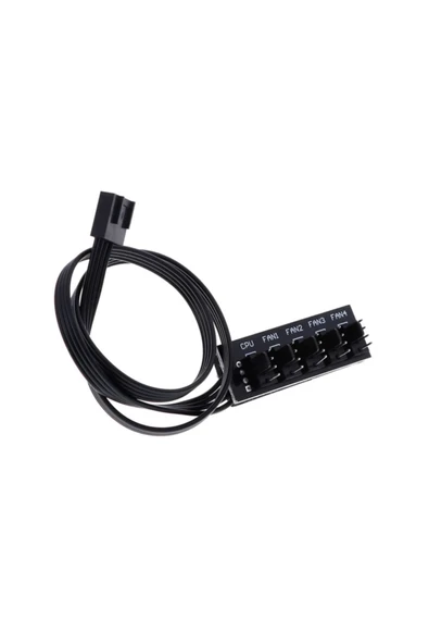 ROBİZ 40cm 5li Fan Port Çoğaltıcı Kart Cpu Soğutucu Güç Hub Uzatma - Resim 4