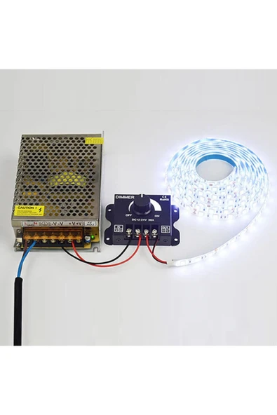 ROBİZ Dc 12v 24v 30a Led Sürücü Dimmer 360w 720w Voltaj Ayarlı Ampul - Resim 6