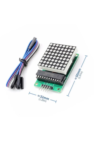 ROBİZ Max7219 Nokta Led Matris Modül Dot Matrix 5v Ortak Katot 8x8 64 Nokta Led Ekran Saat