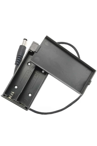 ROBİZ 18650 2li Pil Kutusu Adaptör Soket On/off Anahtar 2 Adet Seri Lityum Lion Dc - Resim 5