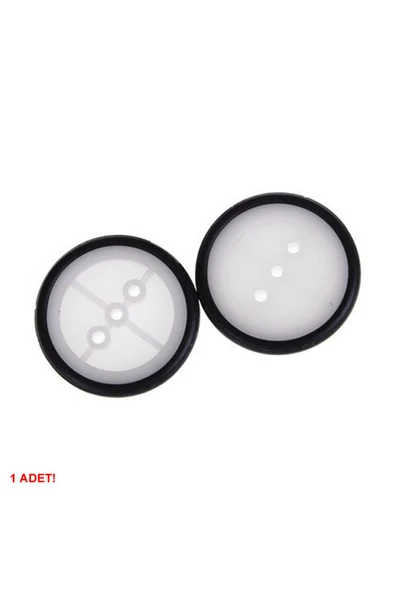 ROBİZ 29mm Mini Rubber Tekerlek 2mm Mil Uyumlu Robot Oyuncak Wheel - 7