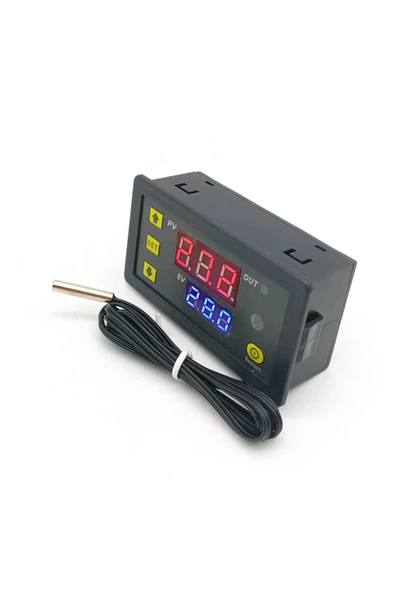 ROBİZ W3230 Dc 12v Dijital Termostat Modül Sıcaklık Kontol Kartı Isıtıcı Soğutucu Kuluçka Akvaryum - Resim 6