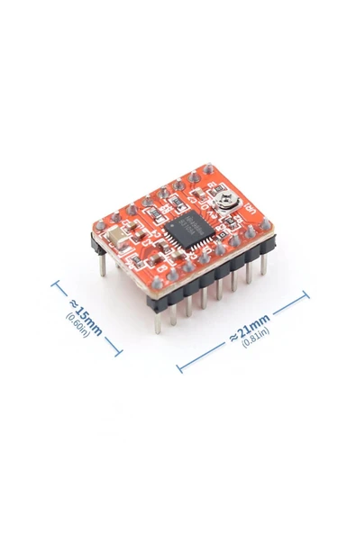 OEM A4988 Bipolar Step Motor Sürücü Modül Dc 35v 2a Mikrostep 32 Adım 3d Yazıcı Robot Cnc Reprap Mks - Resim 2