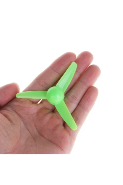 ROBİZ 80mm Pervane 3 Kanat Oyuncak Rüzgar Gülü Kürek Botu Motor Rc Dıy - Resim 3