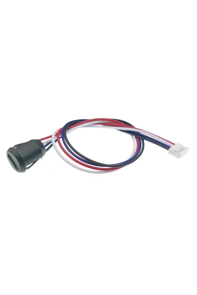 ROBİZ Type C Panel Montaj Dişi Soket 4 Pin 15cm Kablolu Uzatma USB 3.1 Konnektör Araba Kamera - 2