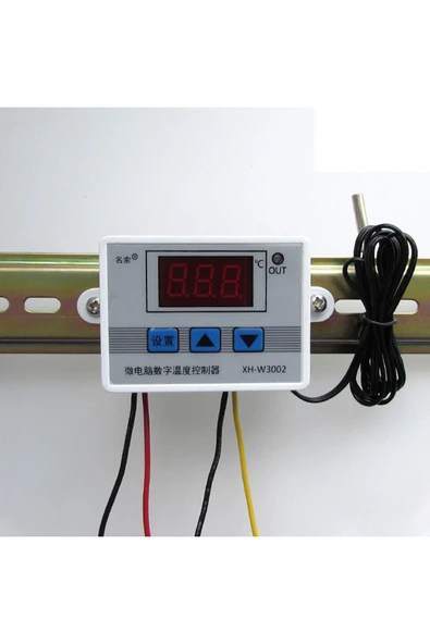 ROBİZ Xh-w3001 Ac 220v Dijital Termostat Kuluçka Pet Akvaryum Isıtıcı Soğutucu Kazan Dondurucu Buzdolabı - Resim 5