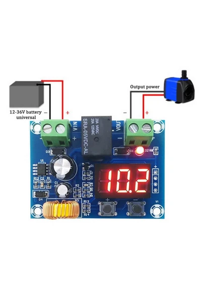 ROBİZ Xh-m609 Pil Aşırı Deşarj Koruma Modülü Dc 12-36v Batarya Kurşun Asit Akü Düşük