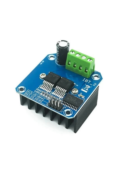 ROBİZ 24v 40a Çift Bts7960b Dc Motor Sürücü Modül Pwm H Köprü Yüksek Akım 43a Büyük Soğutucu Selenoid - Resim 6