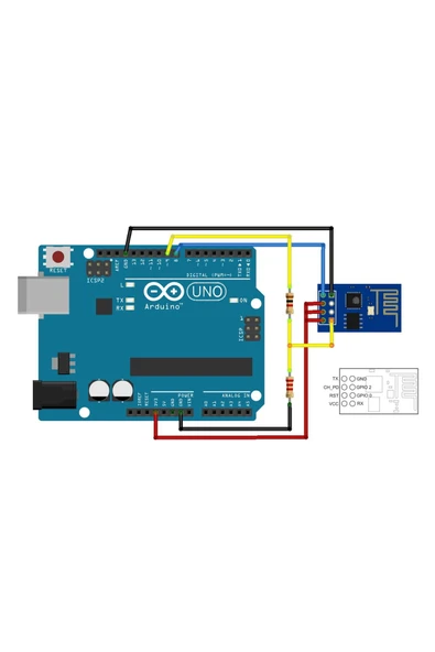 OEM Esp-01 Esp8266 Wıfı Modül Arduino Kablosuz Internet Modülü Iot - Resim 8