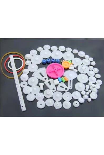 OEM 85 Parça Plastik Dişli Seti (oyuncak - Tekerlek - Mil - Çark) ürün görseli