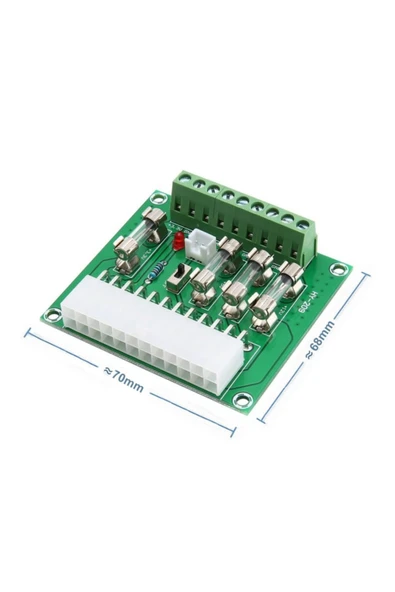 ROBİZ Atx Güç Kaynağı Voltaj Çıkış Kartı Dağıtım Kartı Hy-209 Klemens - Resim 8