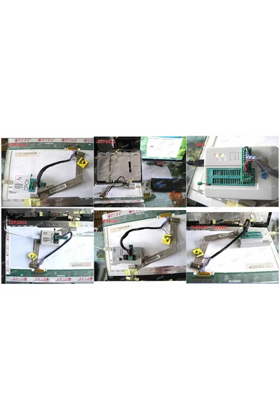 ROBİZ 30 / 40 Pin To Dıp8 Lcd Led Ekran Aparatı 2 In 1 Edid Kablo Notebook Dizüstü 24c02 Okuma Yazma - Resim 7