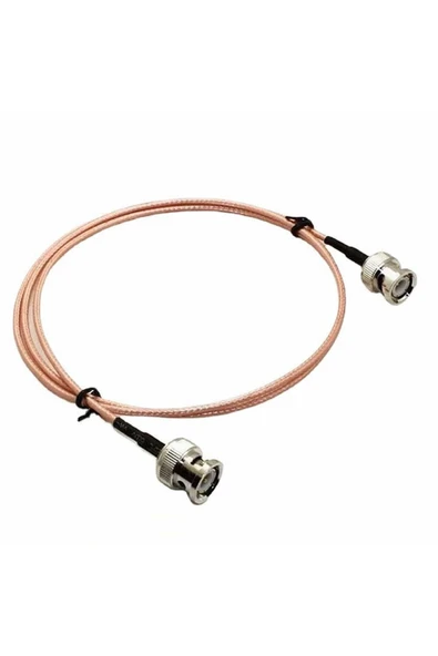 ROBİZ 50cm Rg316 Bnc Erkek Erkek Kablo 50ohm Koaksiyel Uzatma Bağlantı Osiloskop Labaratuar - Resim 6