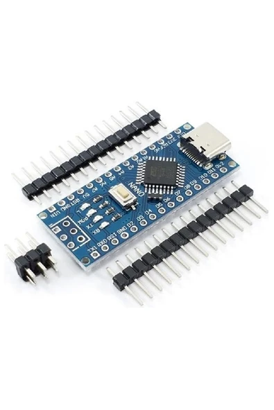ROBİZ Arduino Nano 3.0 Type C Atmega328 Ch340 Açık Kaynak Kod Yazılım Geliştirme - Resim 3
