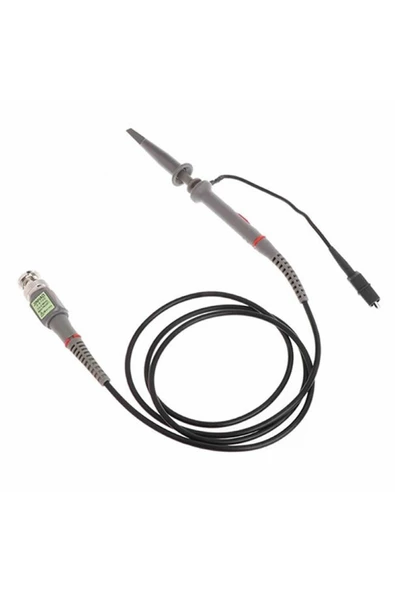 ROBİZ P6100 Osiloskop Probu 100mhz X1 X10 Kazanç Anahtarlı Dc 300 / 600v Catıı Bnc 1 Metre Kablo Skop - Resim 2