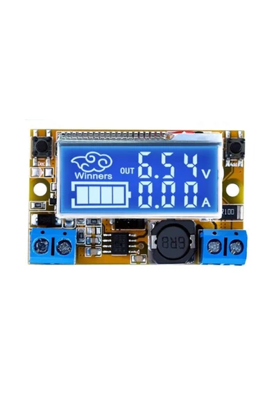 ROBİZ 3a Ayarlanabilir Voltaj Düşürücü Modül Ekranlı Ayarlı Güç Kaynağı - Resim 2