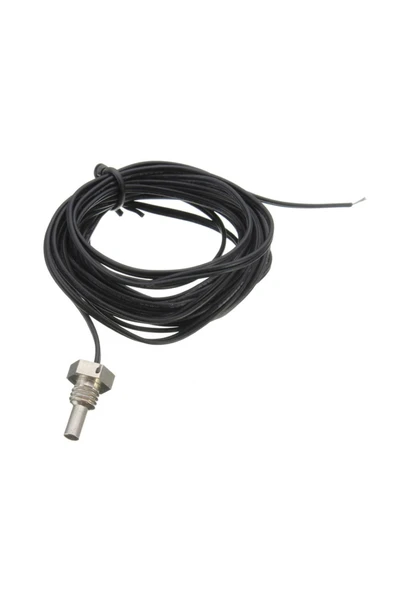 ROBİZ 100cm Kablolu M8 Dişli Montaj Tip Su Geçirmez 10k Ntc Sensör Kolay Montaj Isı Sıcaklık Prob - Resim 6