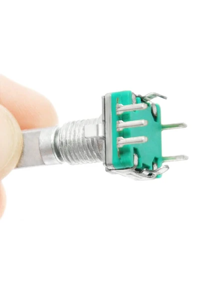 ROBİZ Ec11 Rotary Encoder Butonlu 20 Adım Pot Başlıklı Pwm 360 Derece Döner Butonlu Dijital - Resim 2