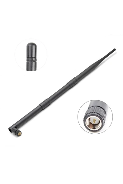 ROBİZ 12dbi 39cm Anten Sma Erkek 2.4ghz 5.8ghz Dual Band Rf Gsm Wifi Sinyal Kuvvetlendirici 2g 3g 4g Lte ürün görseli