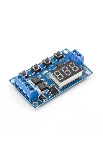 ROBİZ Zamanlayıcı Timer Modül Dual Mosfetli Gecikmeli Başlangıç 0-999sn - Resim 4