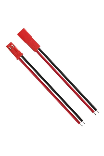 ROBİZ Jst Kablo Erkek Dişi Çift 15cm 150mm Model Uçak Helikopter Robot Lipo Lityum Lion Pil Akü Bağlantı - Resim 4