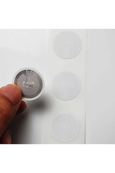 ROBİZ 13.56mhz Uıd Değiştirilebilir 25mm Rfid Etiket Nfc Okunabilir Yazılabilir Göstergeç 13.56 Mhz - Resim 4