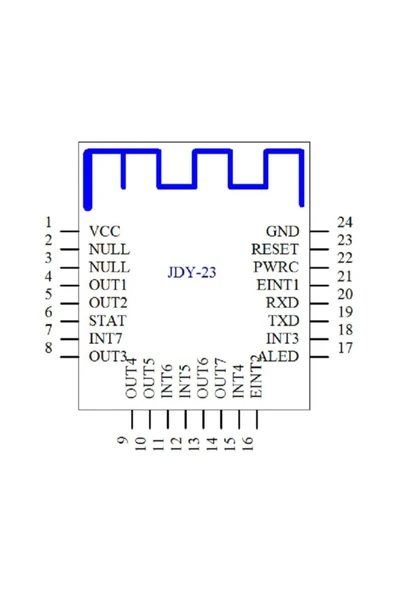 ROBİZ Jdy-23a Bluetooth 5.0 Modül Ble Kablosuz Haberleşme Rf Alıcı Verici Dijital Iletişim - 8