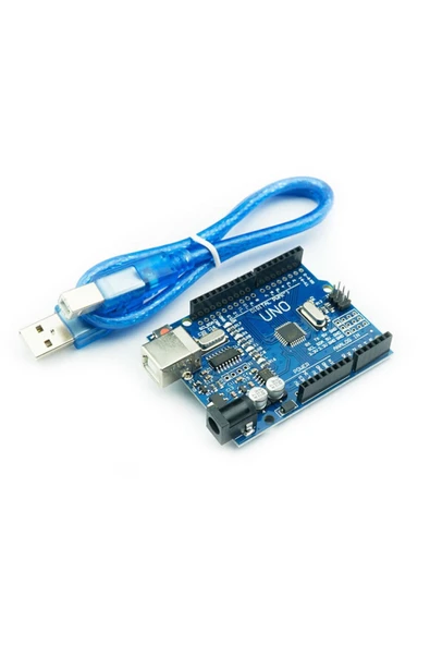 Arduino Uno R3 Smd Klon Atmega328p Smd Ch340 Açık Kaynak Kodlu Yazılım Geliştirme Kartı - Resim 4