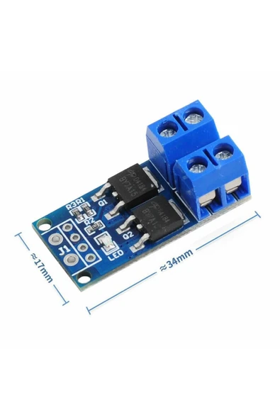 ROBİZ 15a 400w Pwm Kontrollü Mosfet Anahtarlama Kartı Motor Led Selonoi