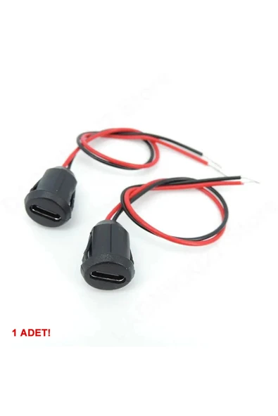 ROBİZ Type C Panel Montaj Dişi Soket 2 Pin 15cm Kablolu Uzatma USB 3.1 Konnektör Araba Kamera Oyuncak - 7