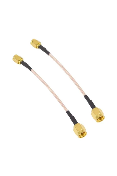 ROBİZ Rg316 10cm Sma Erkek Erkek Kablo Rf Uzatma Kablosu Altın Kaplama Soket 0-6ghz Wi-fi Anten Fpv Lora - 4