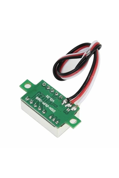ROBİZ 0.36 Inch Dc 4,2v-30v Dijital Voltmetre Kırmızı 3 Telli 0.36” Dc 0-30v Voltaj Besleme Güç Kaynağı - Resim 6